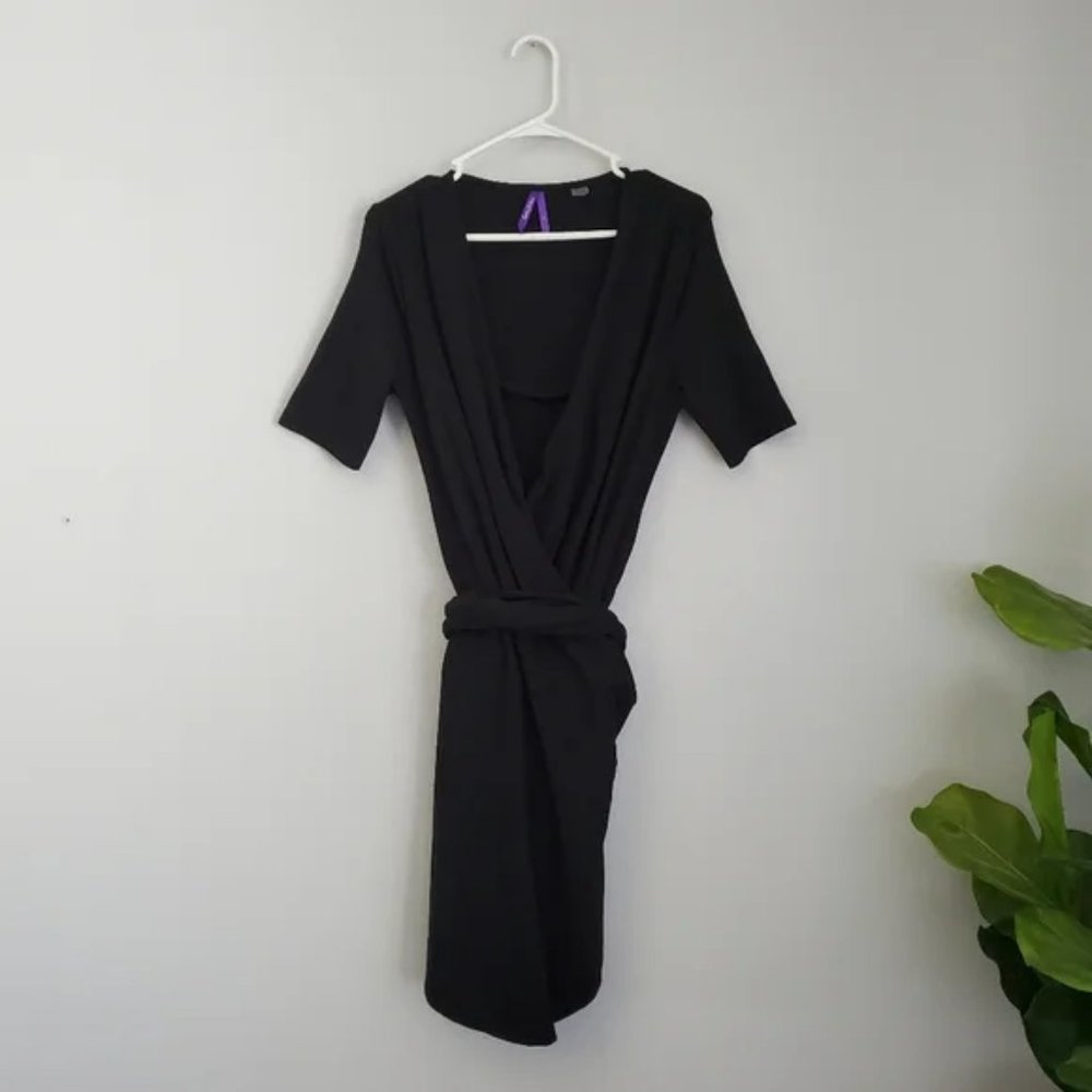 Seraphine wrap jersey maternity dress